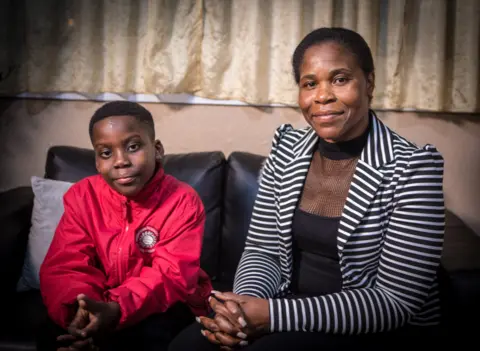 BHASKER SOLANKI Nine-year-old Dayjanta with mum Christine