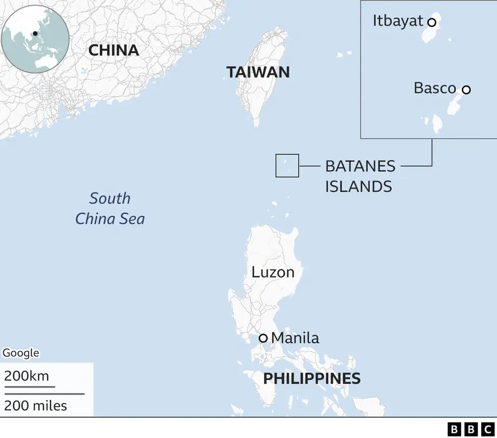 Map showing where Batanes Islands is located