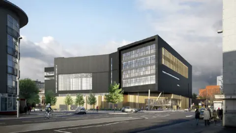 ISG CGI of The Coventry City Centre Cultural Gateway 