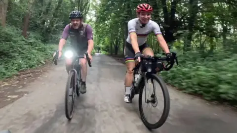 James Dunn/BBC Chris Boardman Manchester to Paris cycling challenge