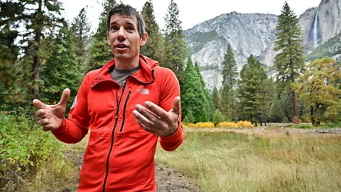 Getty Images Alex Honnold no Parque Nacional de Yosemite, Califórnia