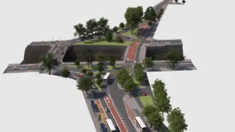 Bristol City Council An overview of how the changes to Bedminster Bridges will look with two-way traffic across both bridges