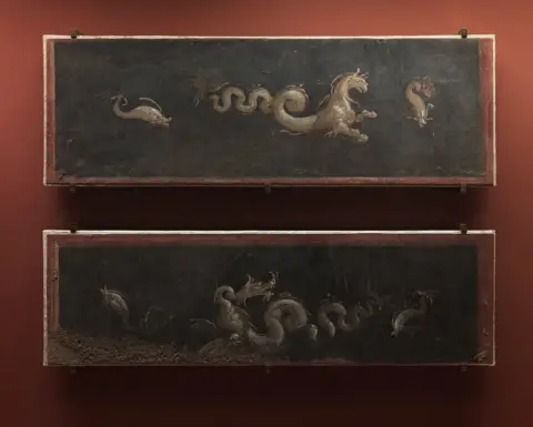 National Museum Frescos from Pompeii on display in the National Museum