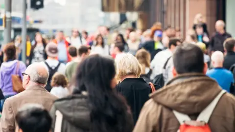 Getty Images Crowded street scene