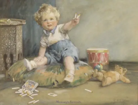 Imperial Tobacco Poster of child handing out cigarettes