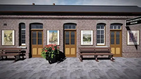 Severn Valley Railway drawing Architect's drawing of revamped facilities