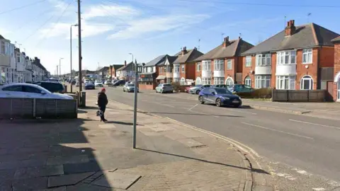 The junction of Catherine Street and Rearsby Road