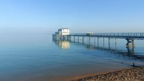 BBC Weather Watcher Fiona Totland Pier, Isle of Wight 