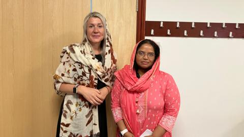 Amanda Geraghty and Dr Darshana Sridhar of Peterborough Women's Aid