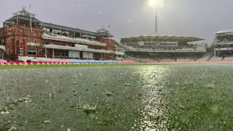 Getty Images Rain delayed play at Lord's Cricket Ground on Wednesday