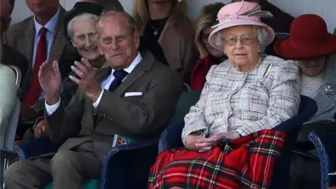 PA Media The Queen and the Duke of Edinburgh