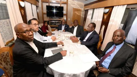 Reuters African leaders en route to Kiev