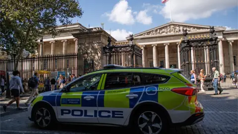 PA-EFE/REX/Shutterstock Police outside the British Museum