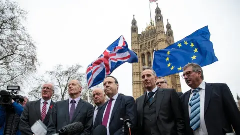 Getty Images DUP outside Westminster