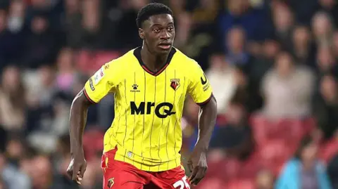 James Abankwah in action for Watford