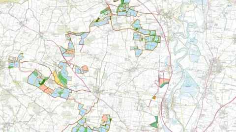 Elements Green A map of the proposed solar farm