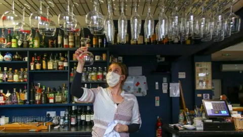 Getty Images Woman in bar