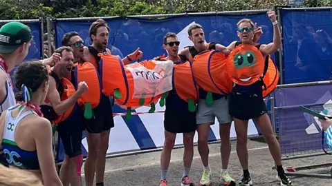 MND Association The team in costume after the race