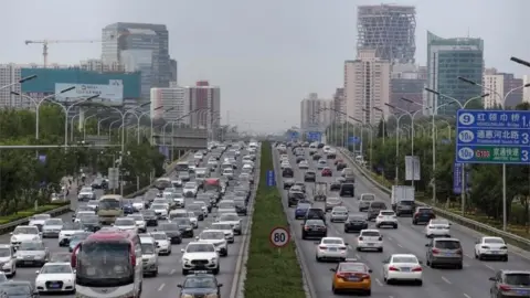 Reuters Cars are pictured during the morning rush hour in Beijing, China, July 2, 2019.