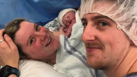 Kayleigh Adams Kayleigh with partner and baby boy