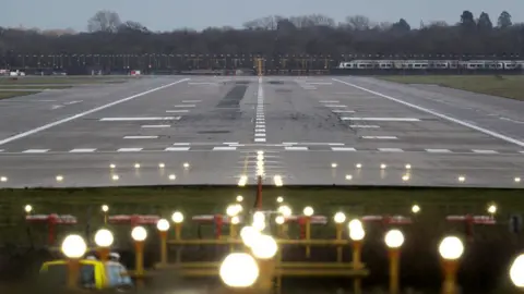 Getty Images The runway at Gatwick Airport