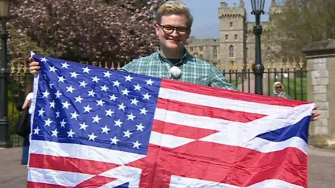 Chase Watson Hieneman with american/uk flag