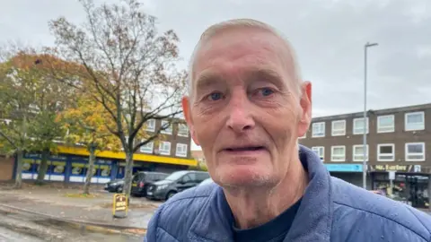 Retiree Philip Warhurst, who lives in a council house Wheeler Road