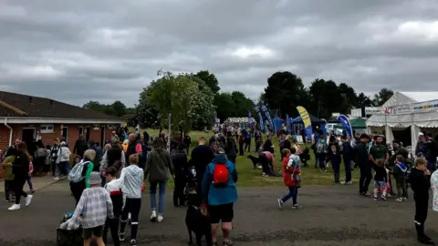 Matt Marvel/BBC People at the Suffolk Show at Trinity Park, on the outskirts of Ipswich
