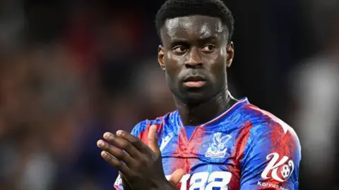 Marc Guehi playing for Crystal Palace