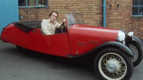 Martin Young in the Morgan car.