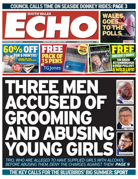 South Wales Echo South Wales Echo front page