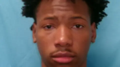 Mugshot of Karmelo Anthony, now 19, who has been found guilty for the murder of Austin Metcalf in Frisco, Texas, in 2025