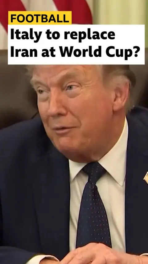 US President Donald Trump responds to claims that Italy could replace Iran at 2026 World Cup