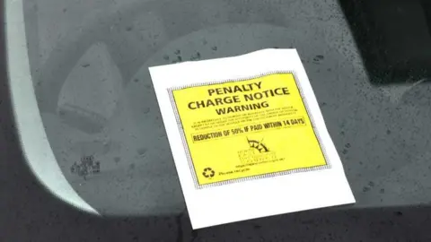 Donna Clifford A penalty charge notice on a car in Grimsby