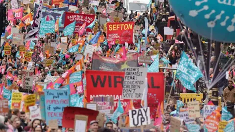 Getty Images Teachers striking