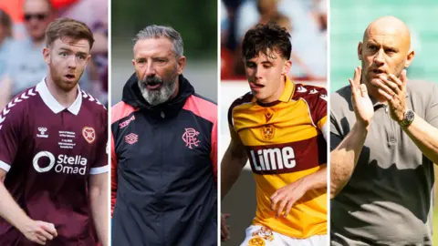 Stuart Findlay, Derek McInnes, Tom Sparrow and David Gray