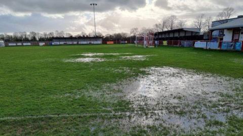 Flooded pitch