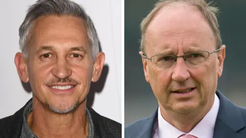 Getty Images Gary Lineker and Jonathan Agnew