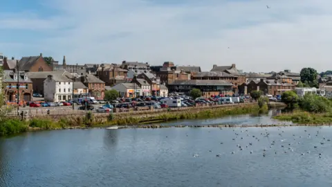 A view over the Whitesands in Dumfries