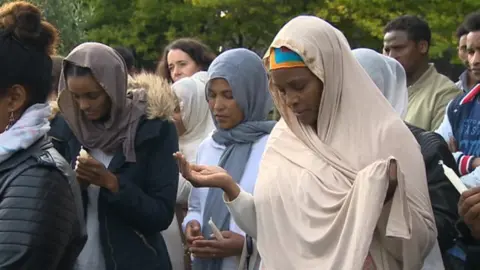 Vigil at Swansea Marina for Ethiopian asylum seeker Eyob who died on 14 September, 2017