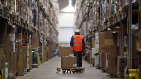 Getty Images Amazon warehouse in Swansea
