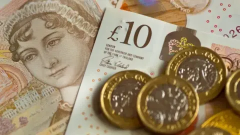 Getty Images Ten pound bank notes