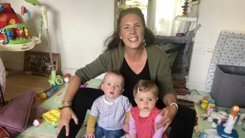 BBC Caroline Wade and twins