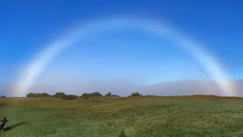 BBC Weather Watchers/GeorgeNFN Fogbow at the Royal Cromer Golf Course, Norfolk