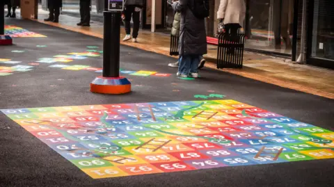 Charter Walk Shopping Centre Sensory walkway at the centre