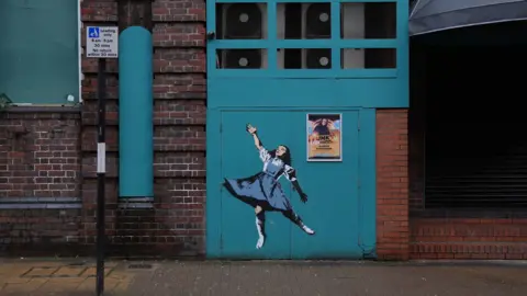 PA The mural in Birmingham