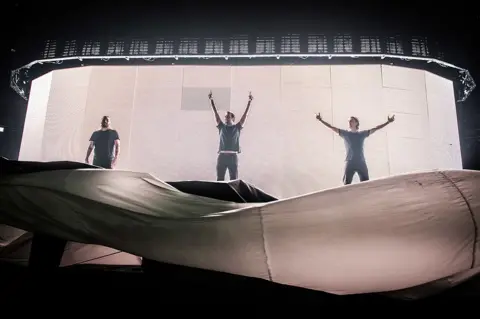 Getty Images Swedish House Mafia on stage