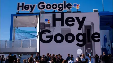 Getty Images Google booth at CES 2018