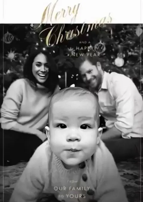 @SussexRoyal/PA Wire Digital Christmas card by the Duke and Duchess of Sussex