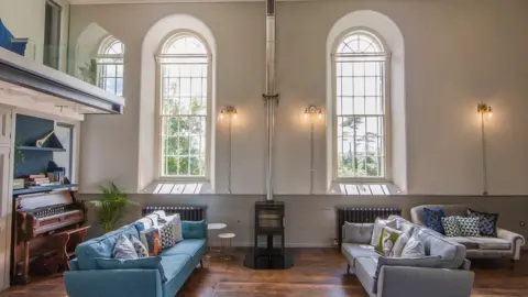 Melanie Hamill Inside Quarry Hill Church after renovations